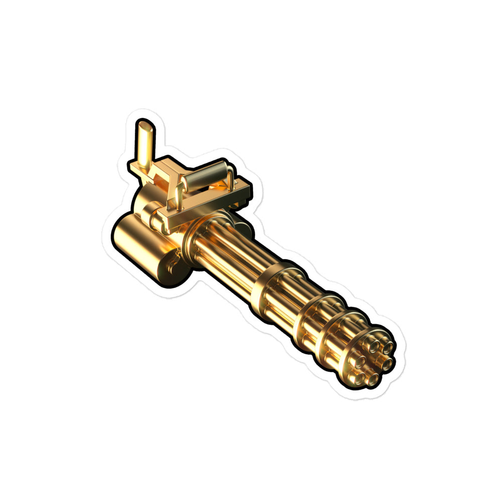 OG Golden Minigun Sticker