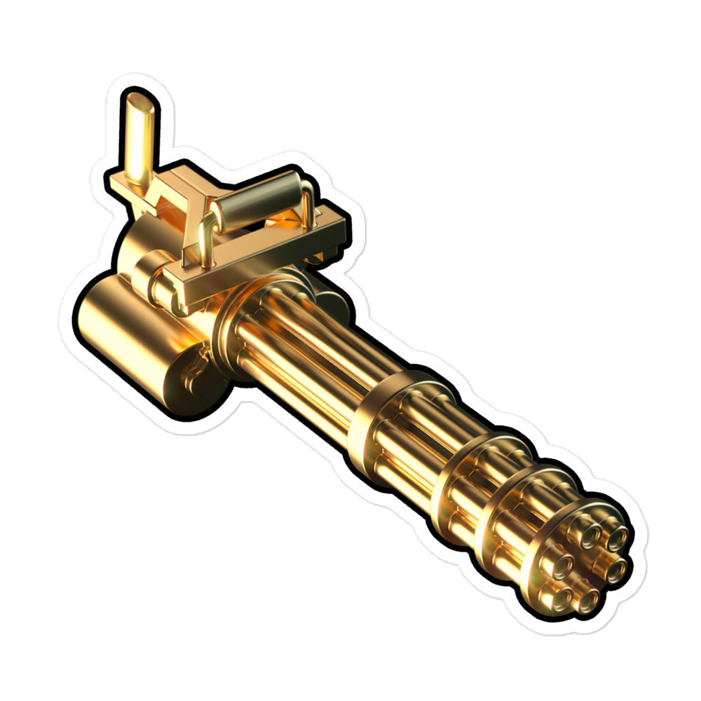 OG Golden Minigun Sticker