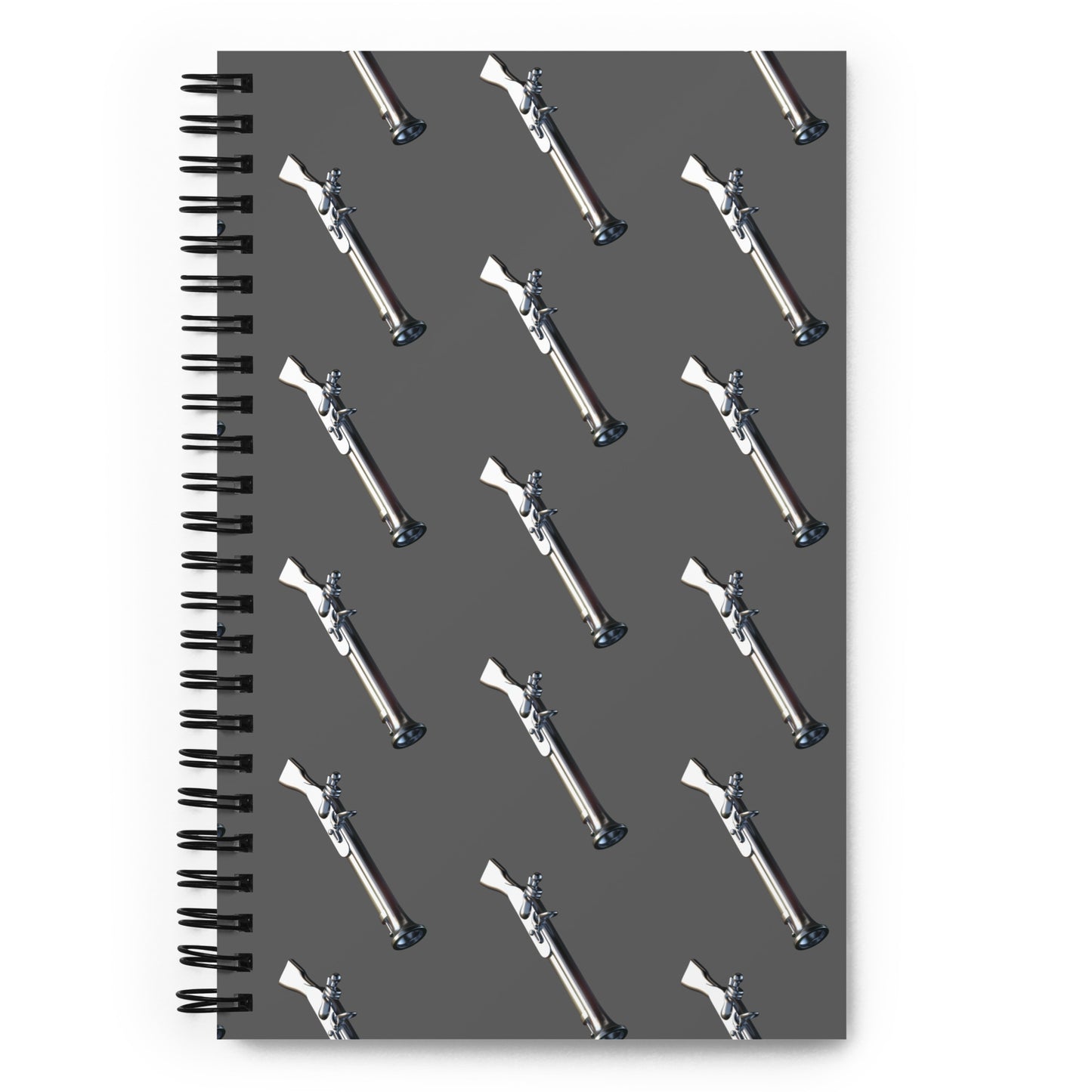 Silver Blunderbuss Spiral notebook